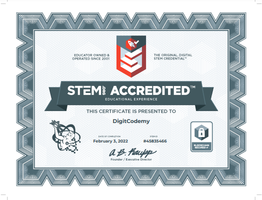 Digitcodemy - STEM Accredited Certification