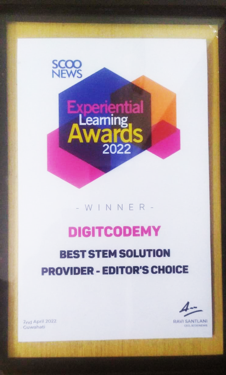 Digitcodemy - Best STEM Solution Provider Award