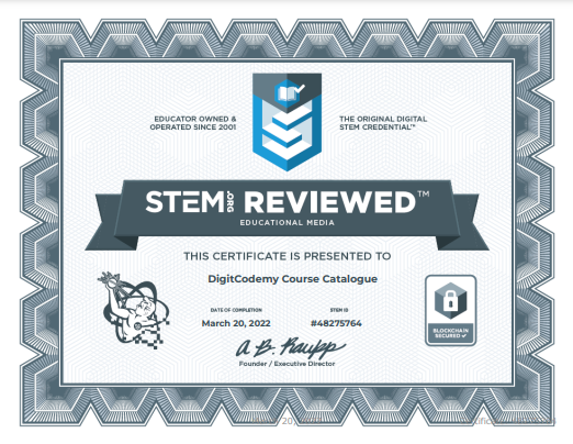 Digitcodemy - STEM Reviewed Certification